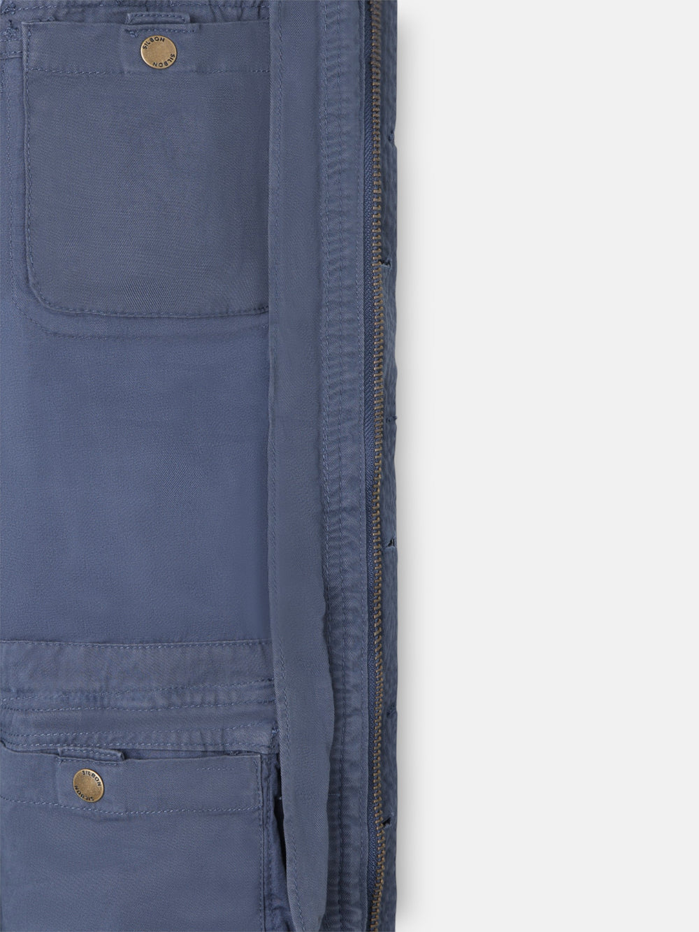 Parka bleu marine à patchs