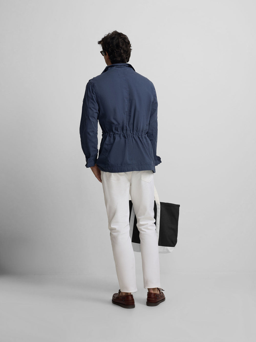 Parka bleu marine à patchs