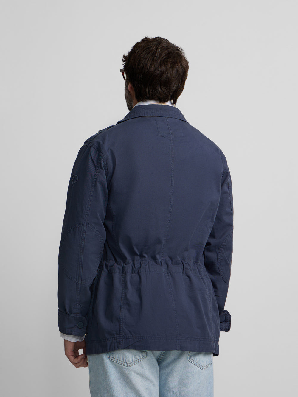Parka parches azul marino
