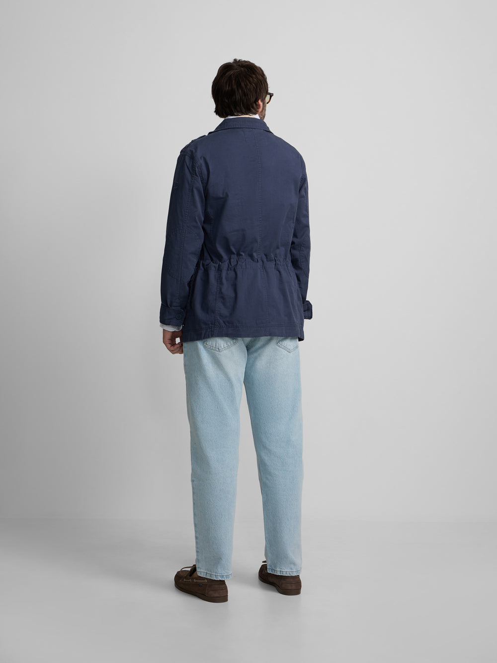 Parka parches azul marino