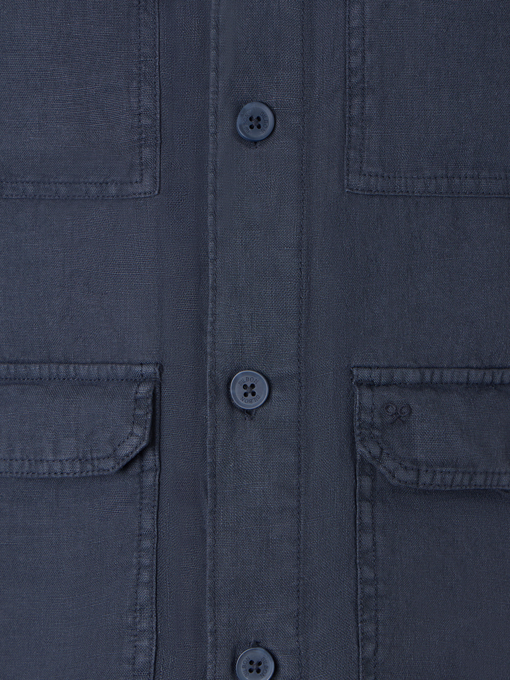 Sobrecamisa lino azul