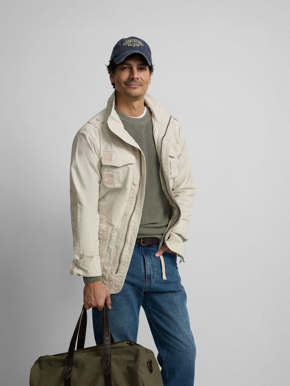 Parka à patchs de pierre