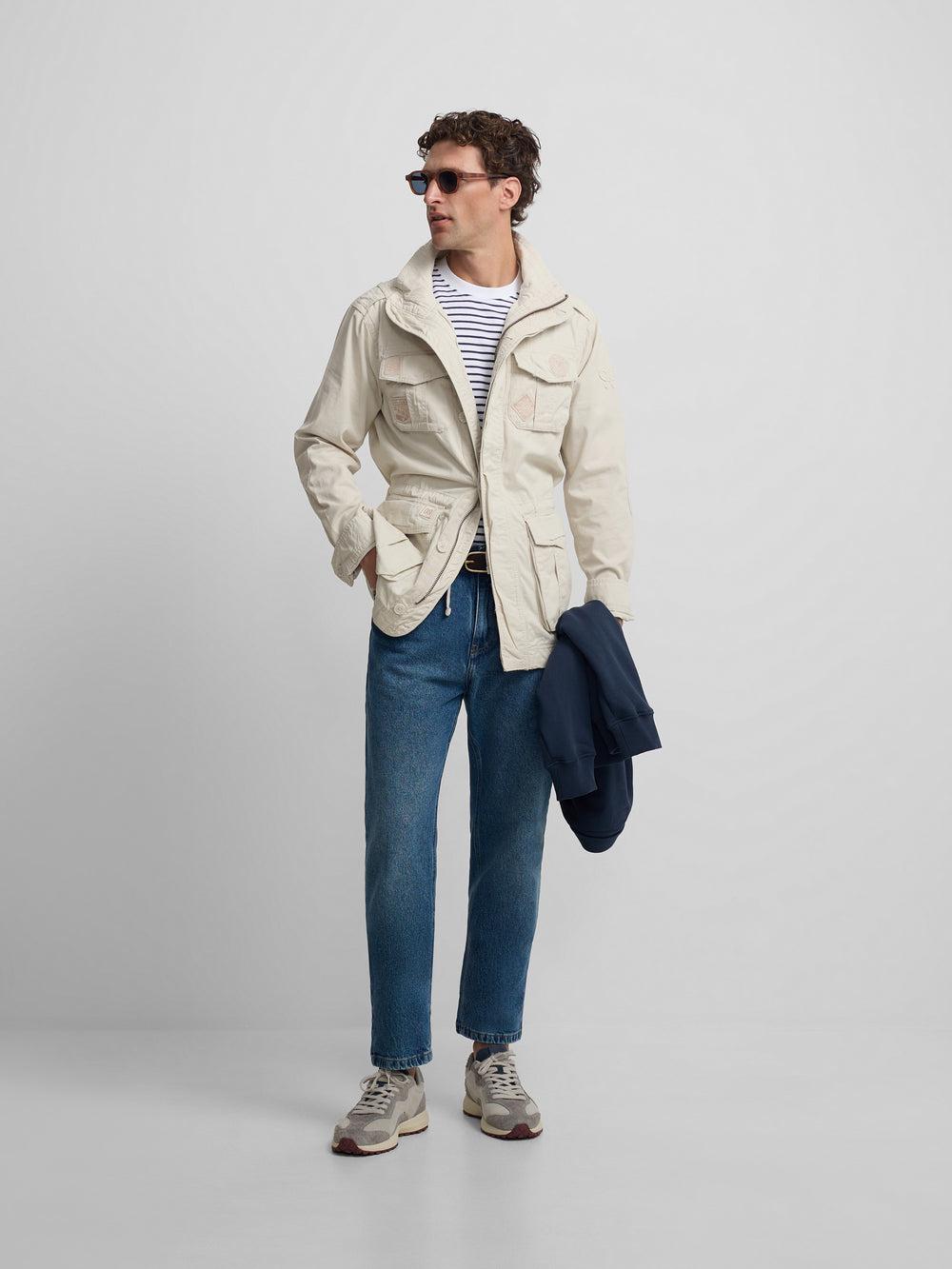 Parka à patchs de pierre