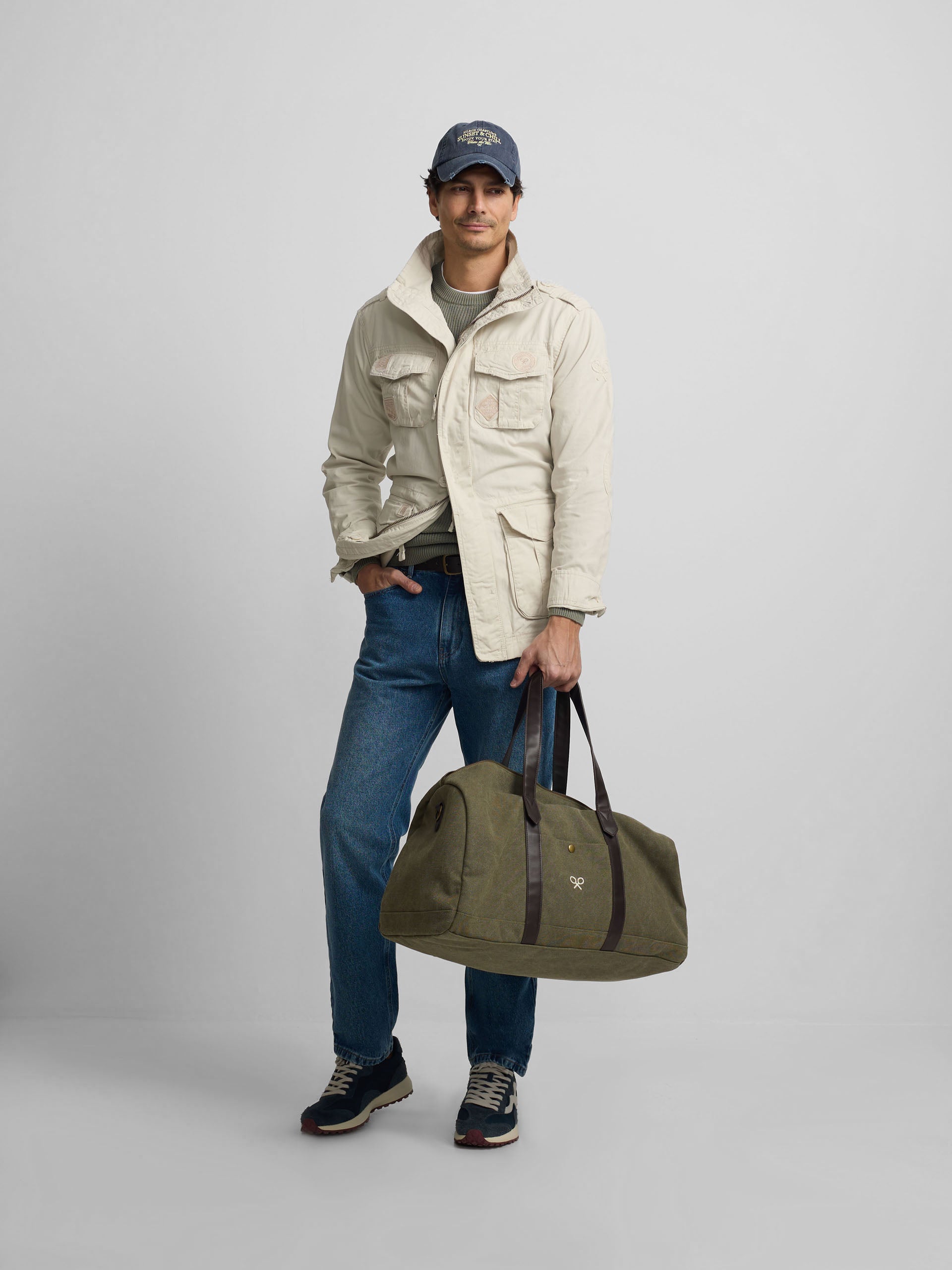 Parka à patchs de pierre