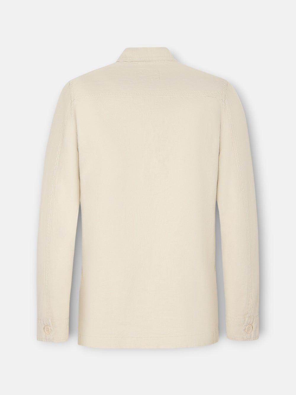 Sobrecamisa lino beige medio