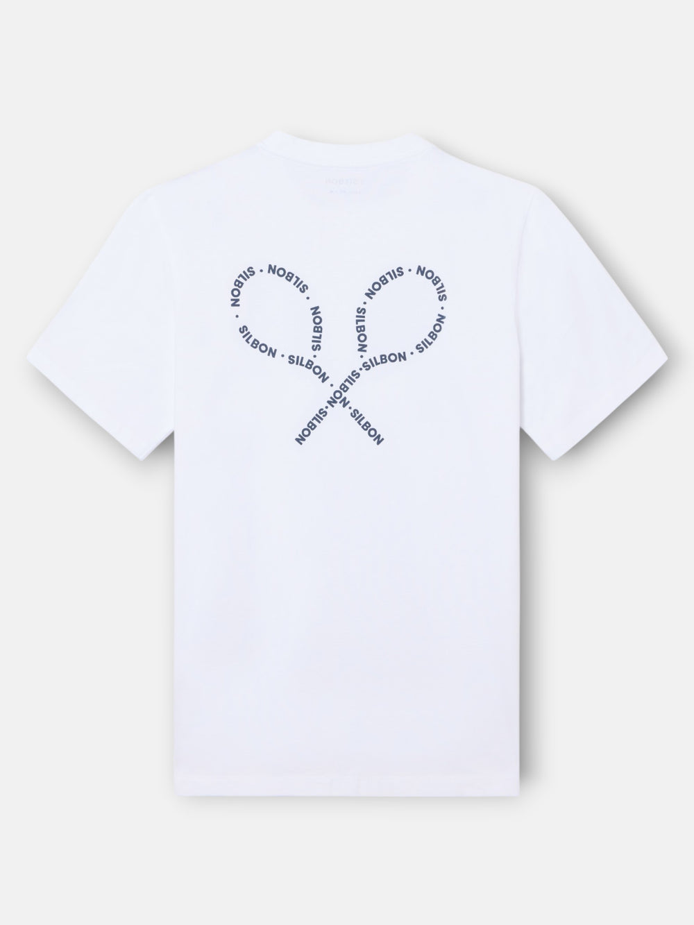 T-shirt raquetes lettering branca