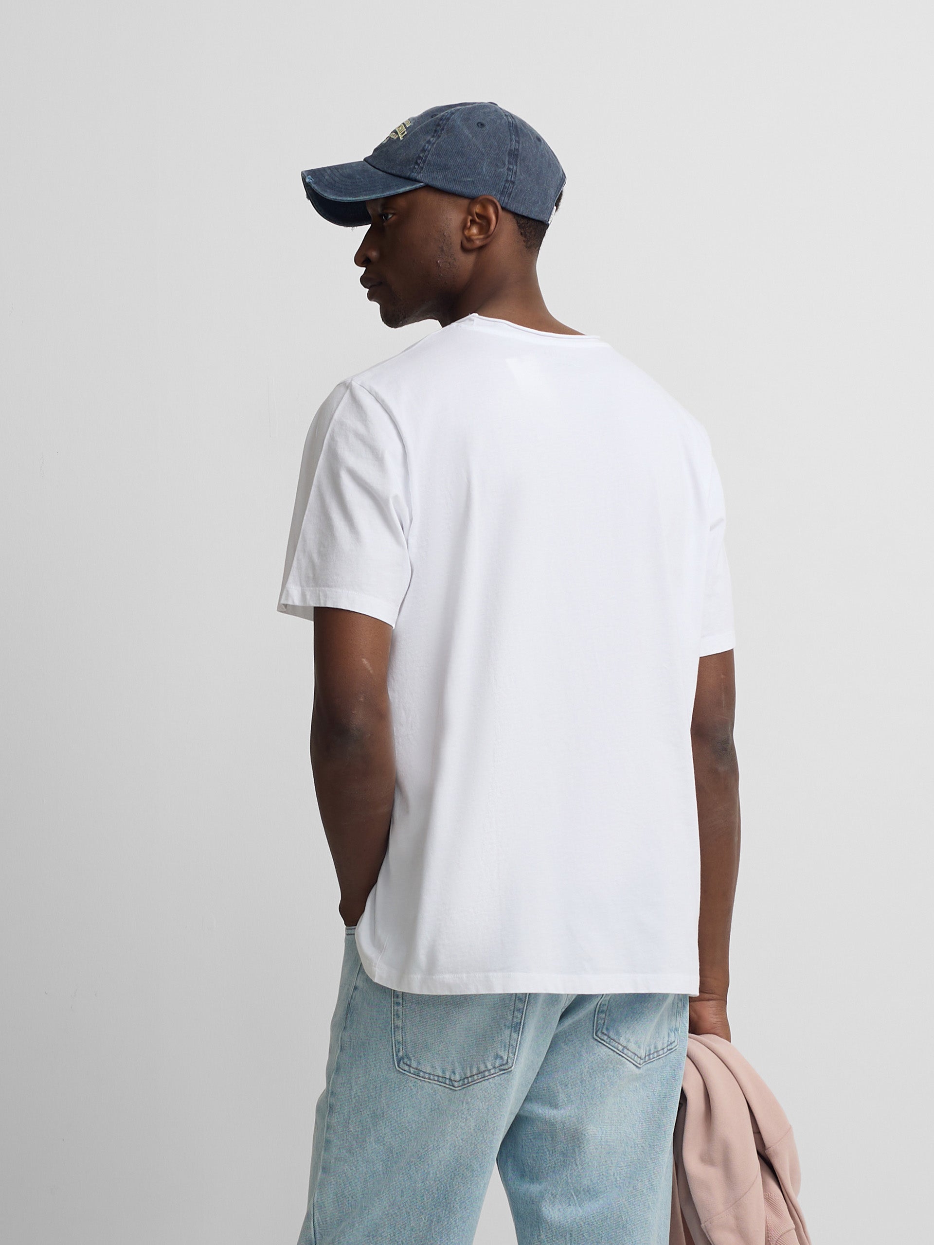 Camiseta cuello roll blanca