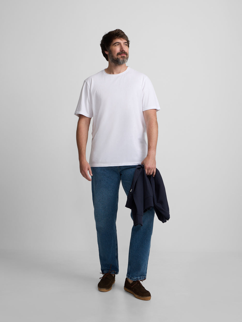 Camiseta cuello roll blanca