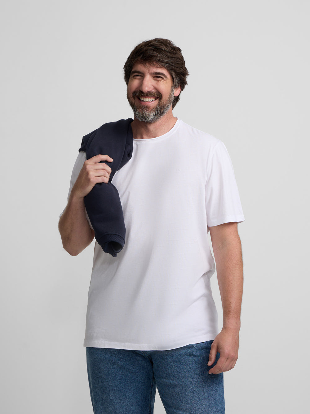 Camiseta cuello roll blanca