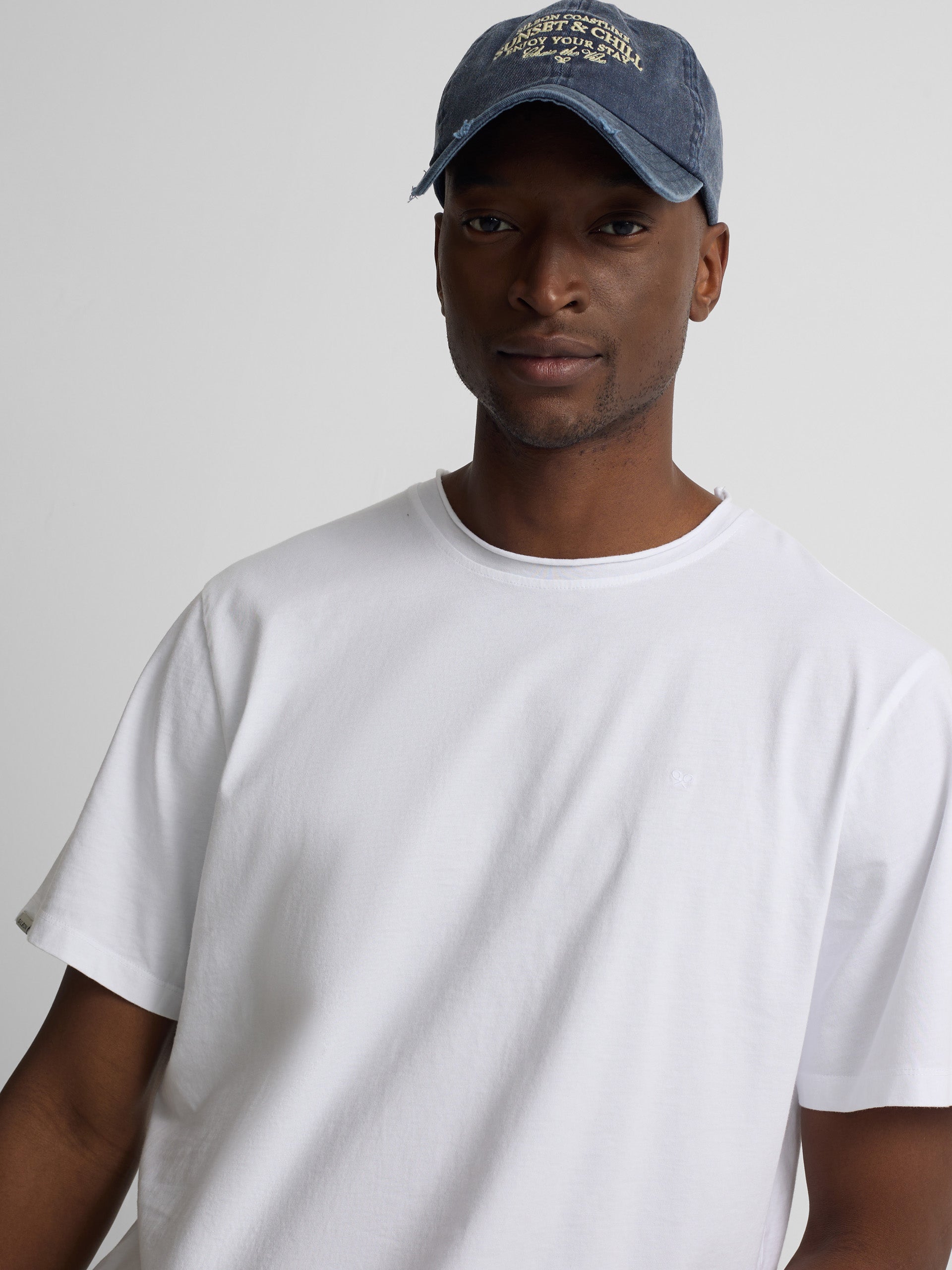 Camiseta cuello roll blanca