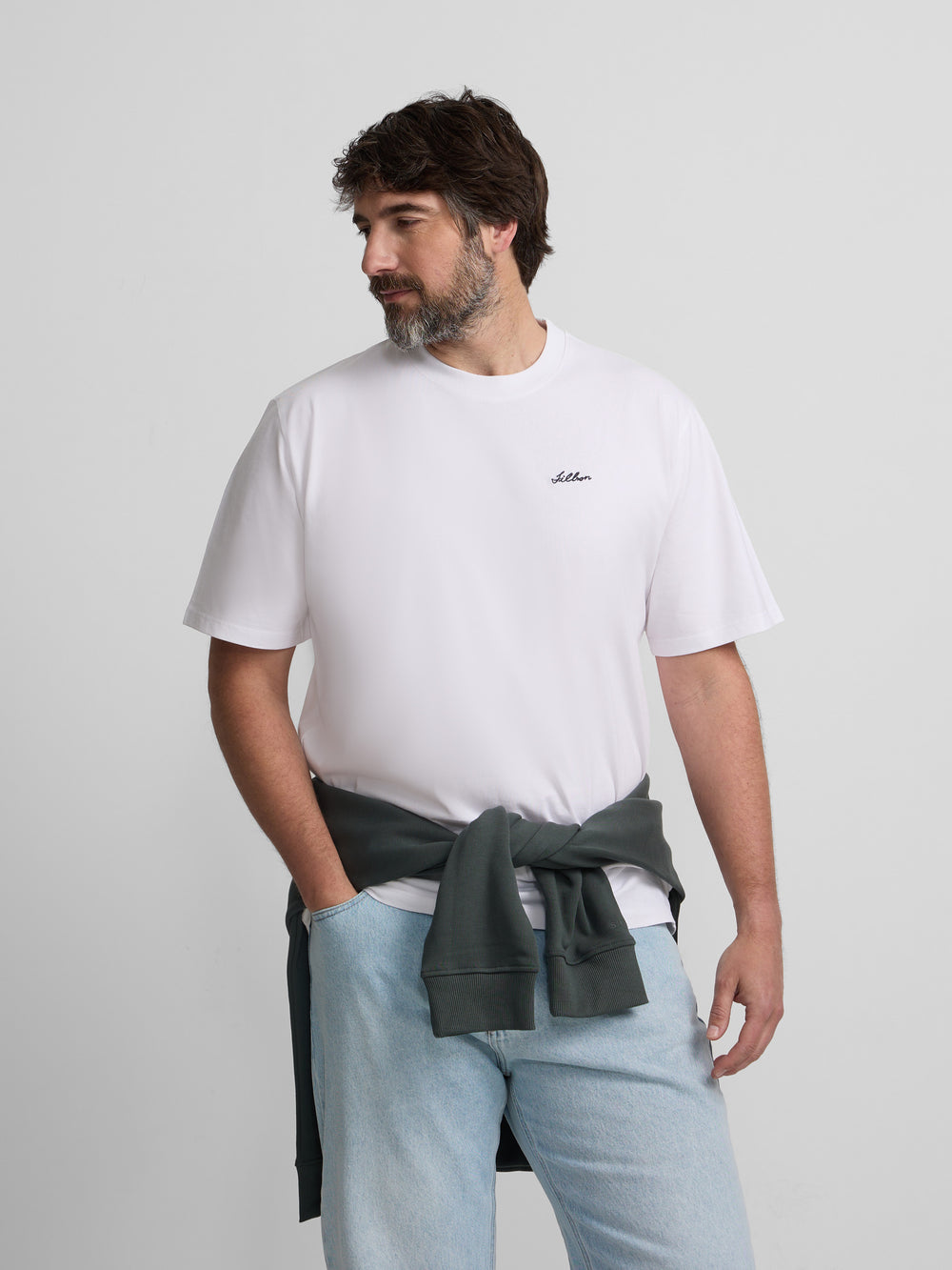 Camiseta hotel bleu blanca