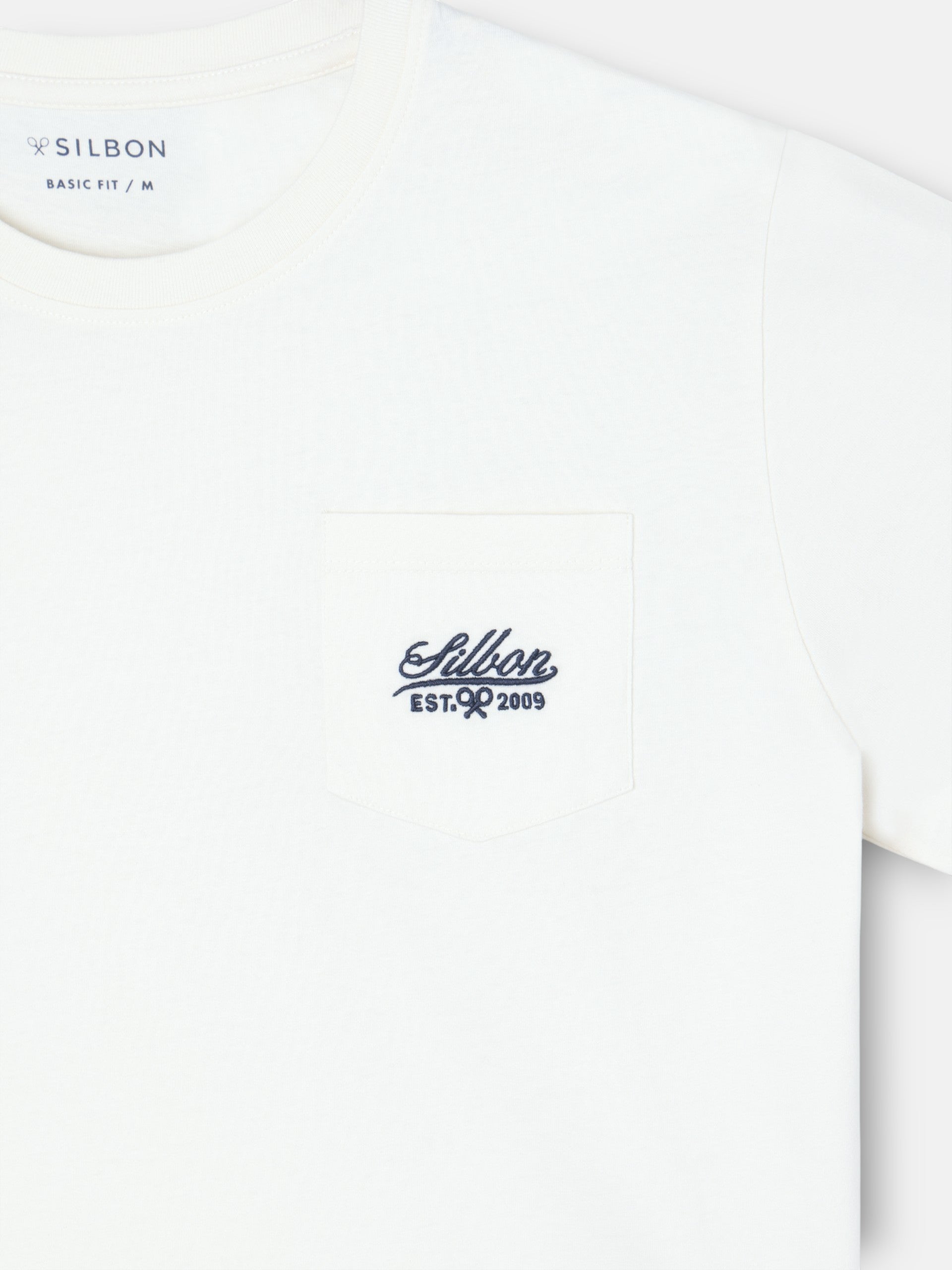 Camiseta bolsillo garmet dye blanco