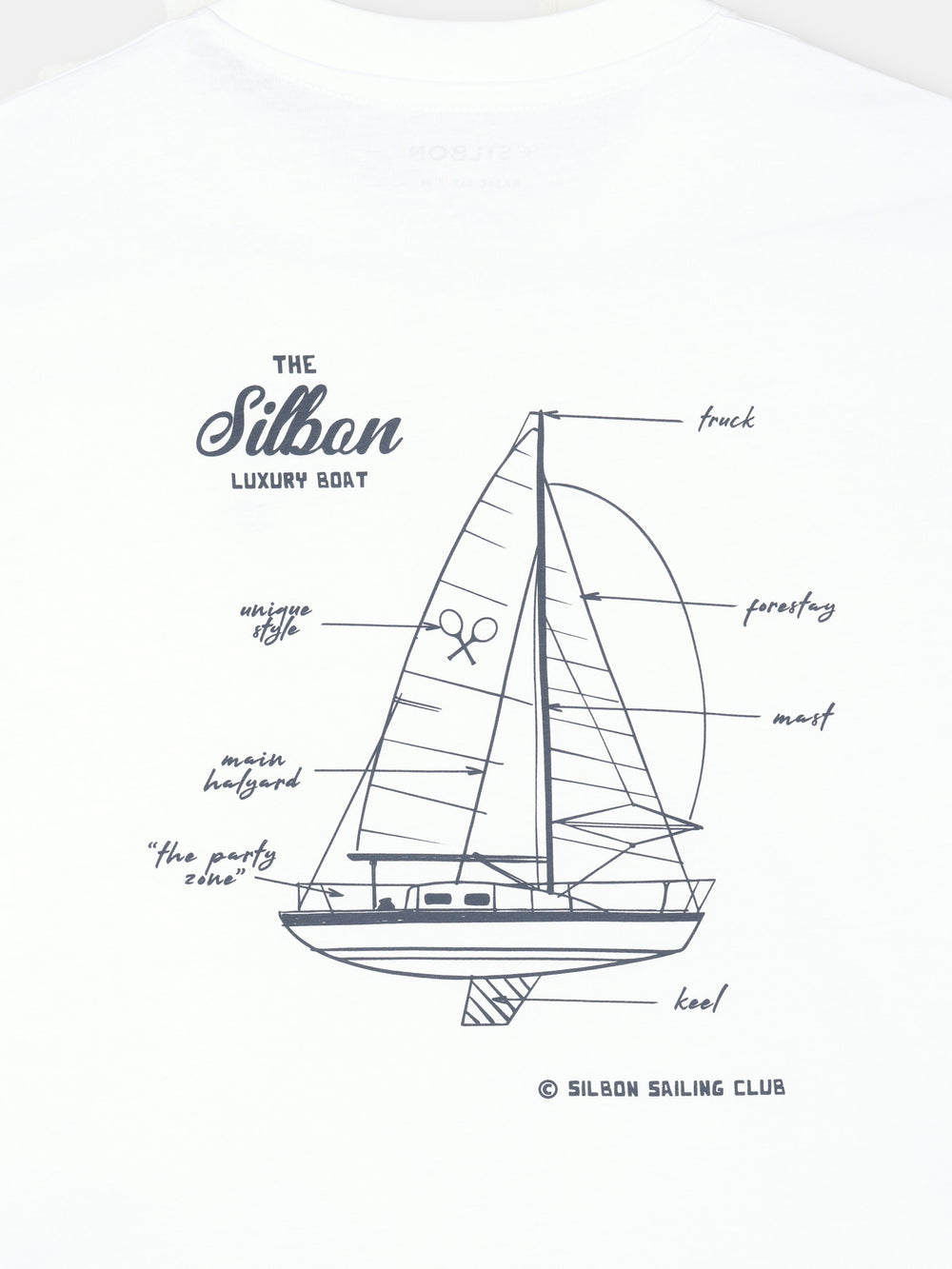 Camiseta luxury boat blanco