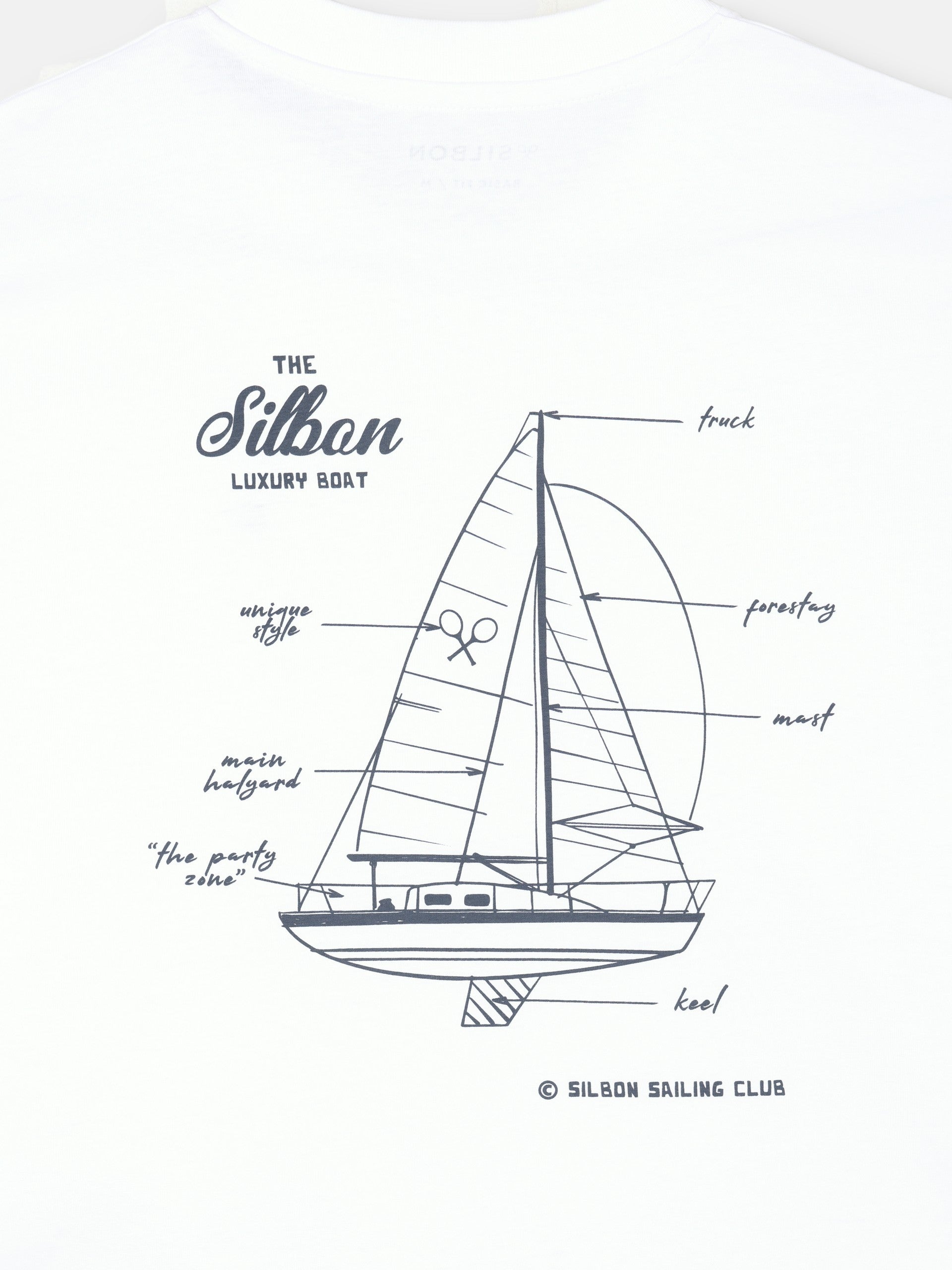 Camiseta luxury boat blanco