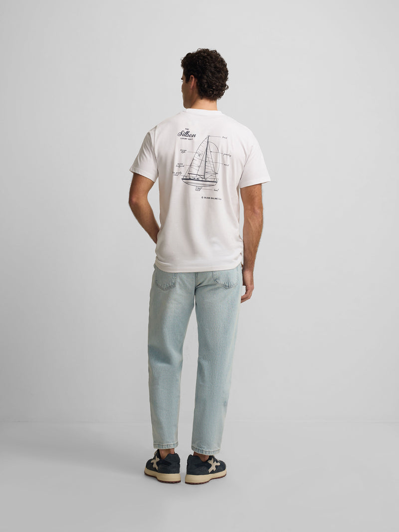 Luxury boat white t-shirt