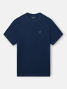 T-shirt raquetes lettering azul-marinho