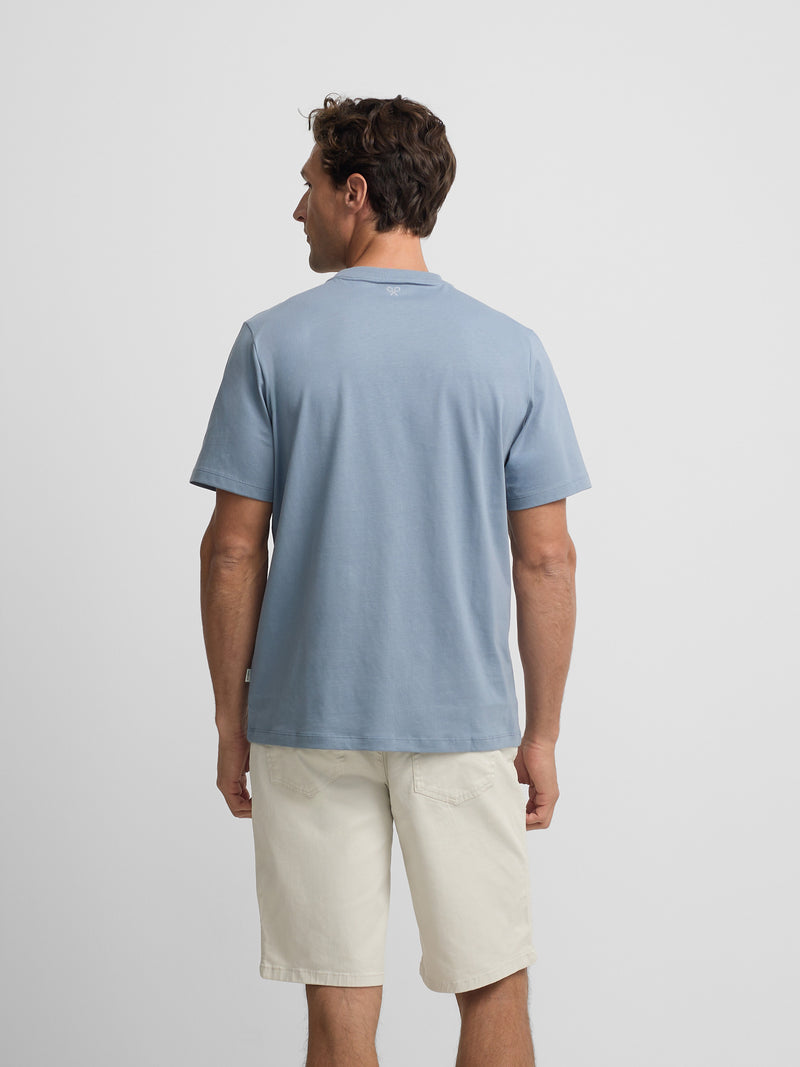 Camiseta Silbon flock azul índigo