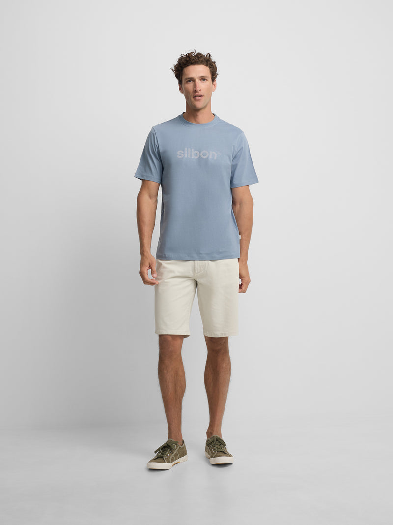 Camiseta Silbon flock azul índigo