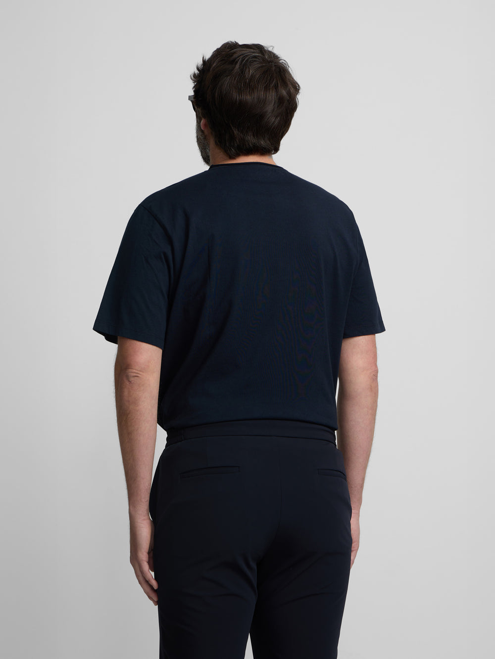 Camiseta cuello roll azul marino