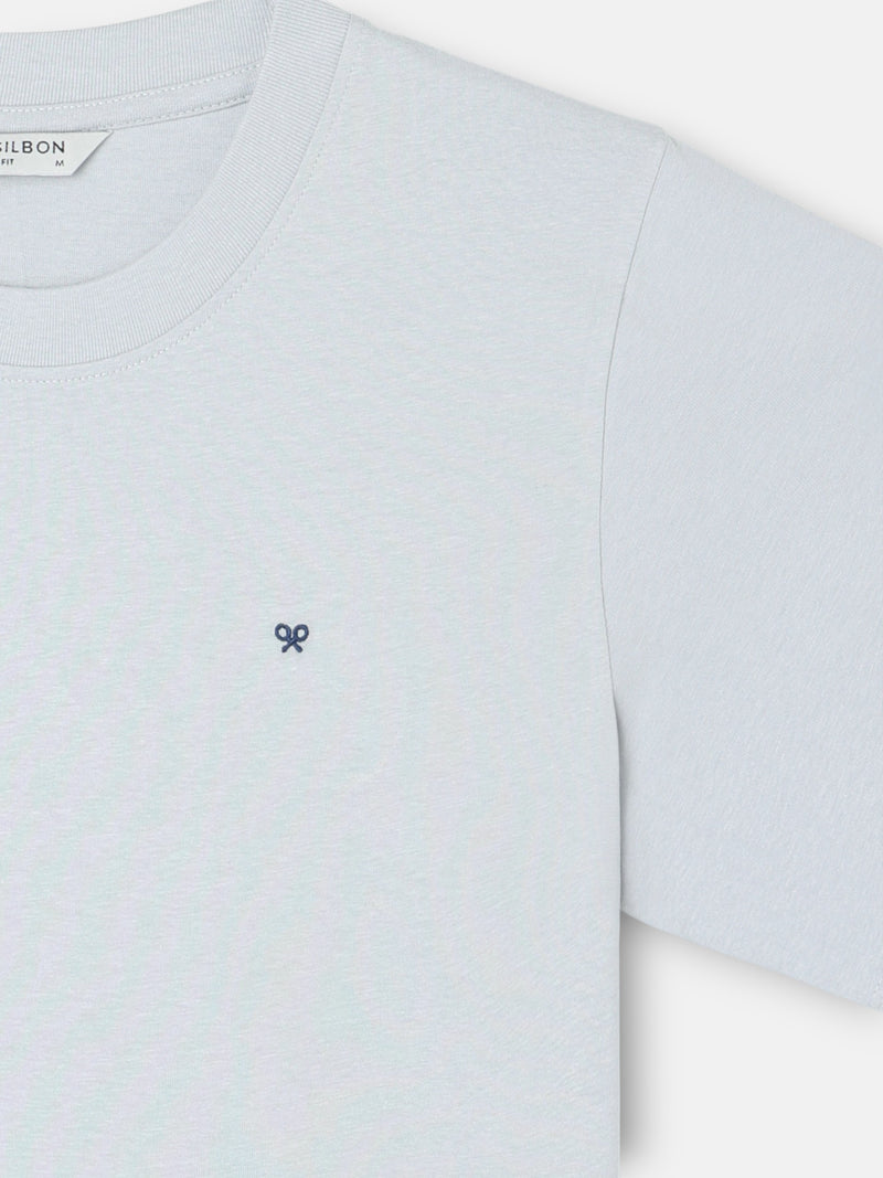 T-shirt Silbon creative dept azul claro