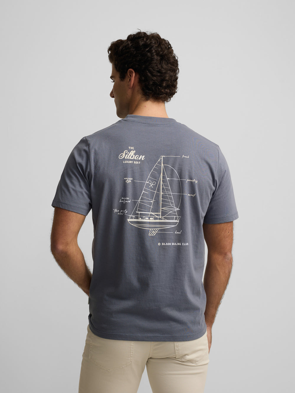 Camiseta luxury boat azul indigo