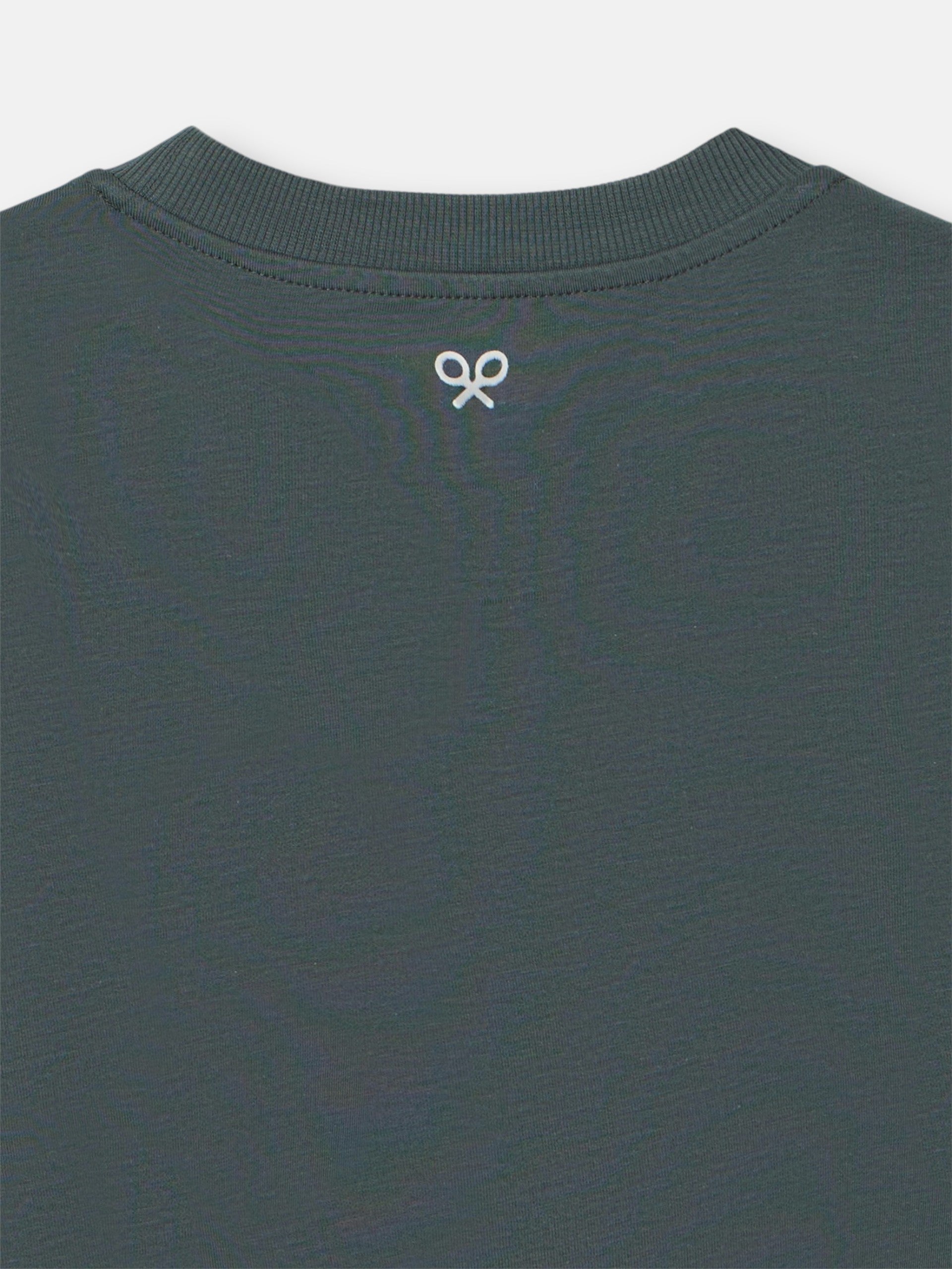 T-shirt Silbon flock verde escuro