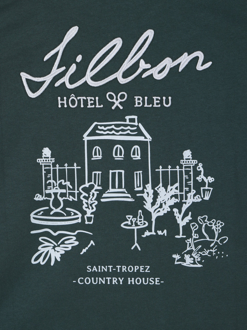 Camiseta hotel bleu verde oscuro