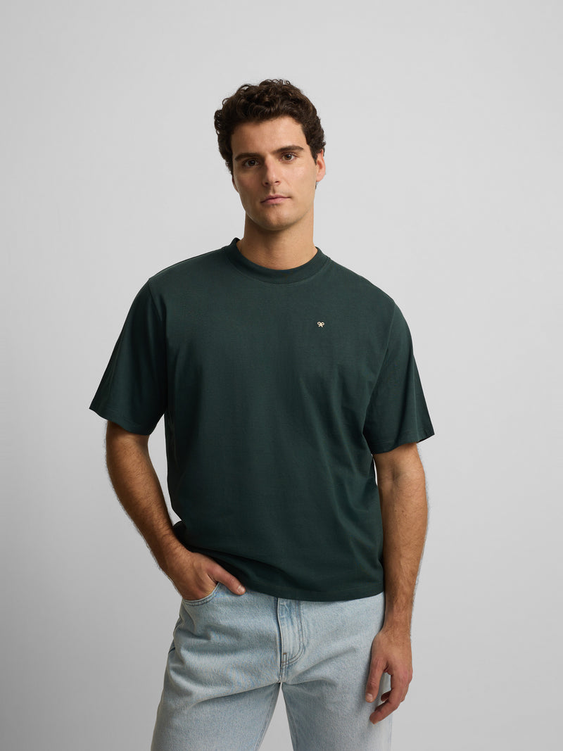 Special fit Silbon plans dark green t-shirt