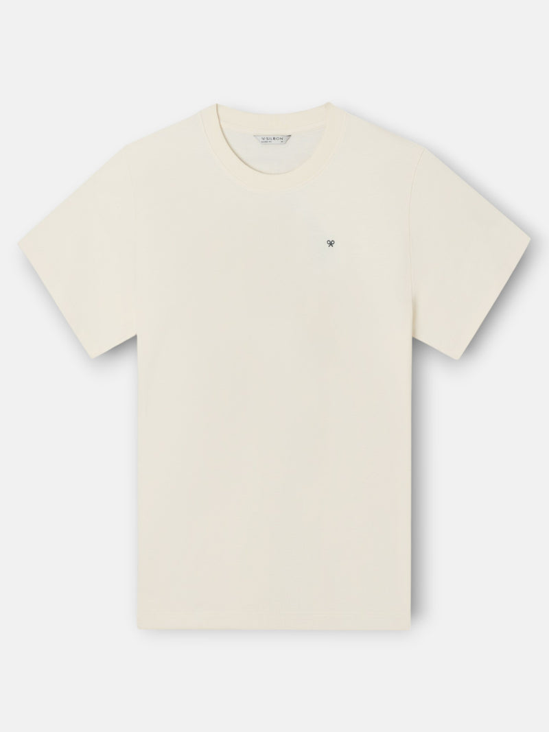 Camiseta Silbon country house crema