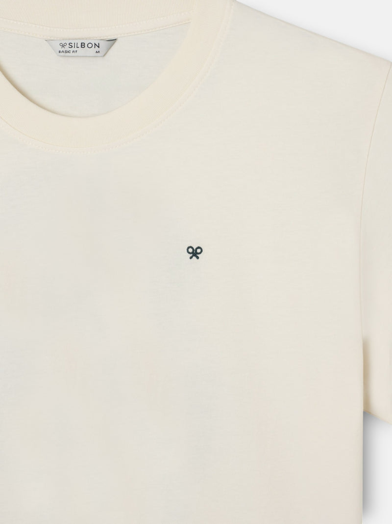 Camiseta Silbon country house crema