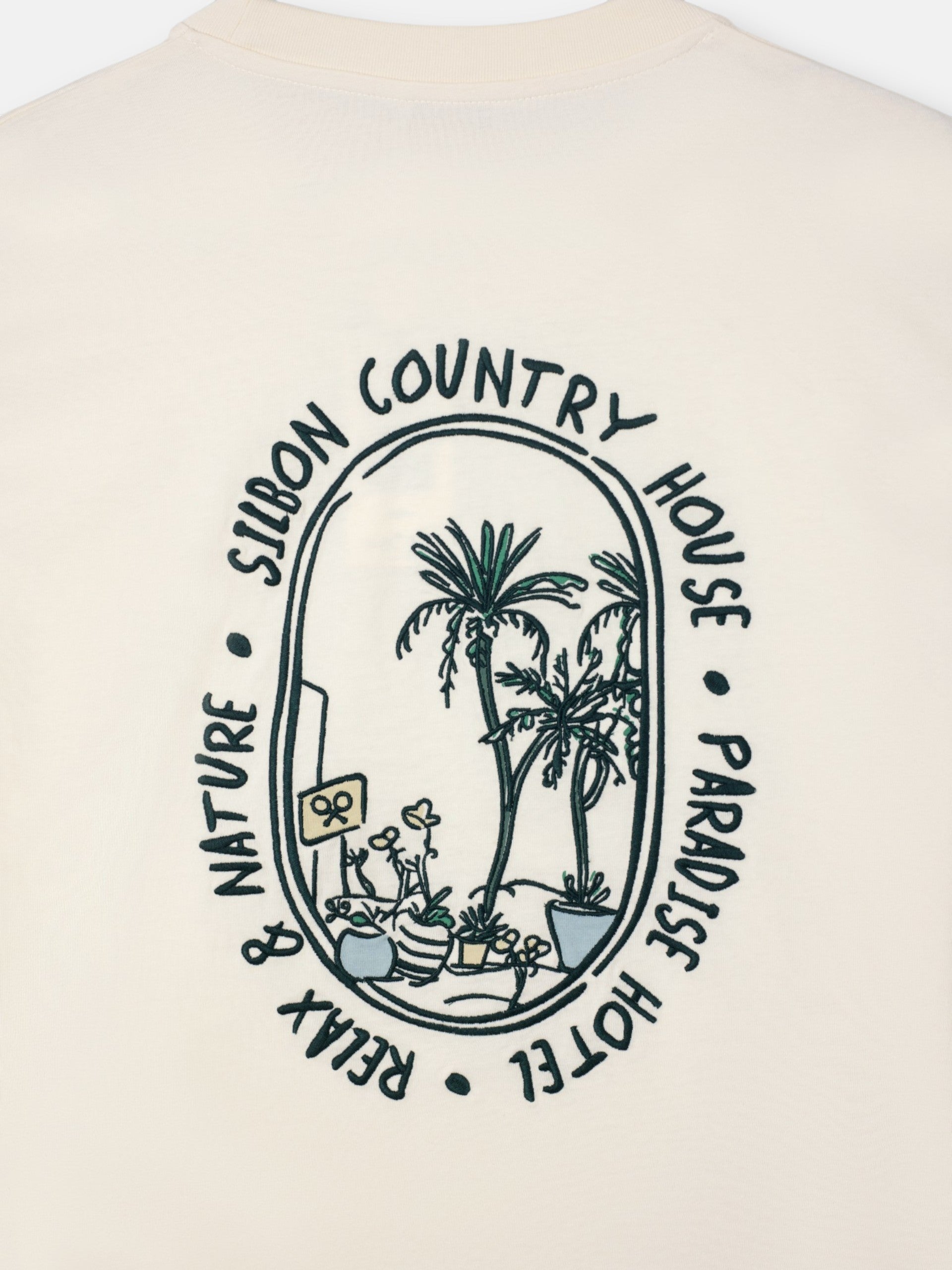 Silbon country house cream t-shirt