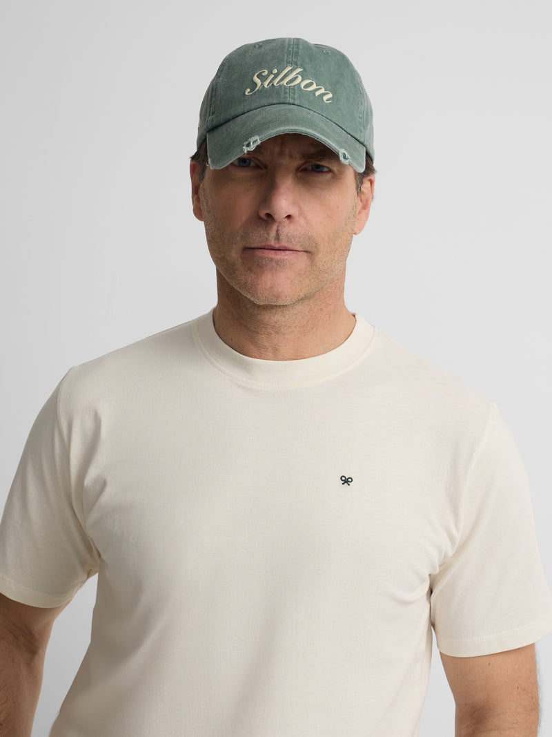 Camiseta Silbon country house crema