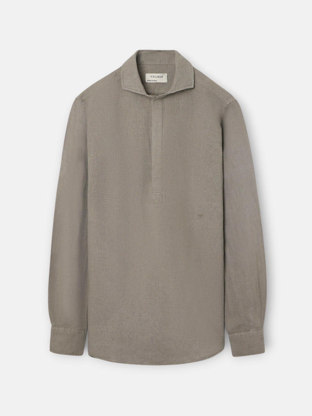 T-shirt uni en lin vert