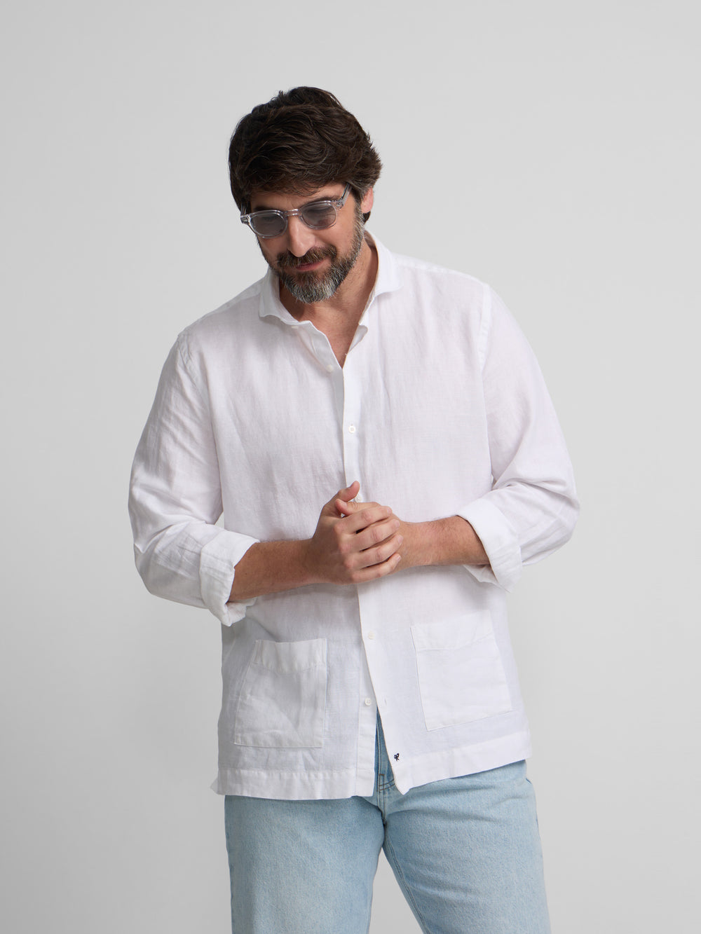 Camisa sport pockets blanco