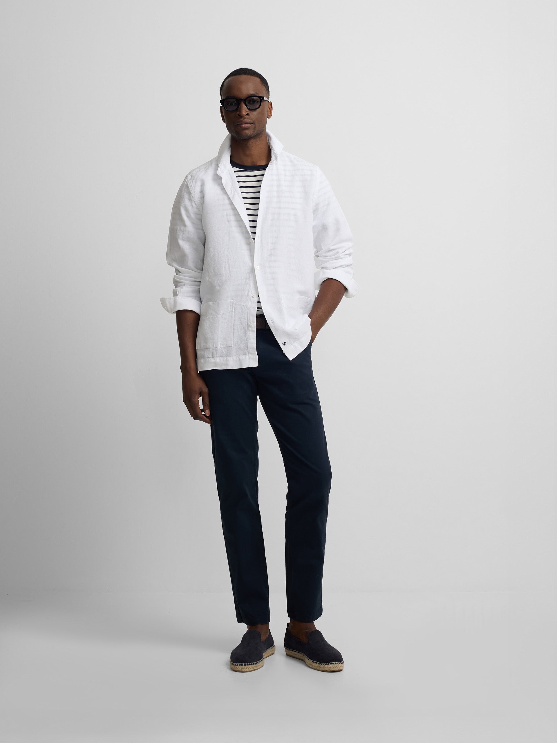 Camisa sport pockets blanco