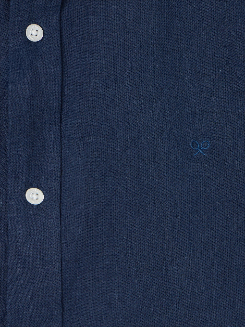 Camisa sport lino azul marino