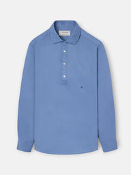 Polera sport lino azul
