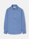 Polera sport lino azul