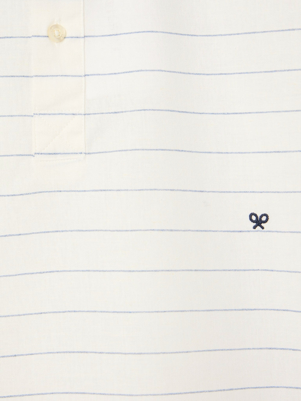 T-shirt sport en lin rayé ample bleu