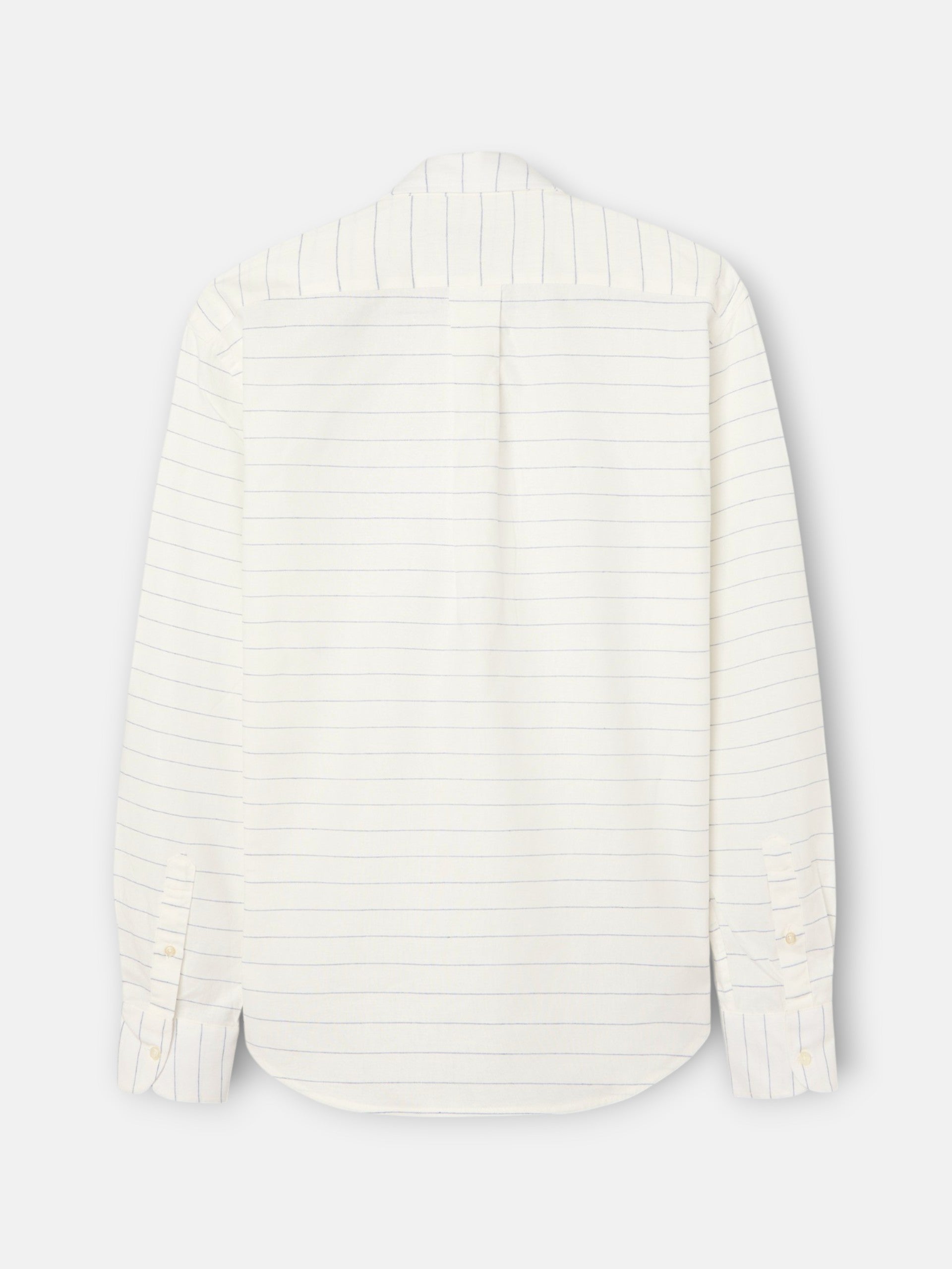 T-shirt sport en lin rayé ample bleu