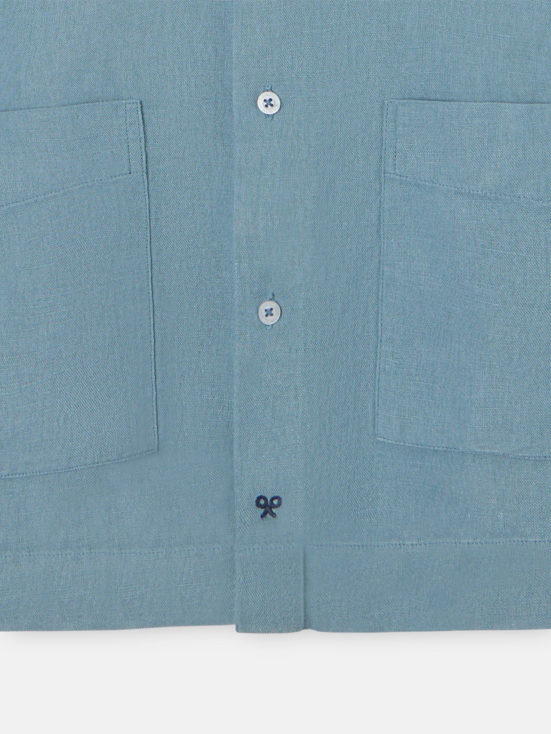 Camisa sport pockets azul indigo