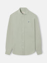Camisa sport lino verde medio