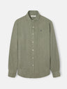 Camisa sport warm linen verde