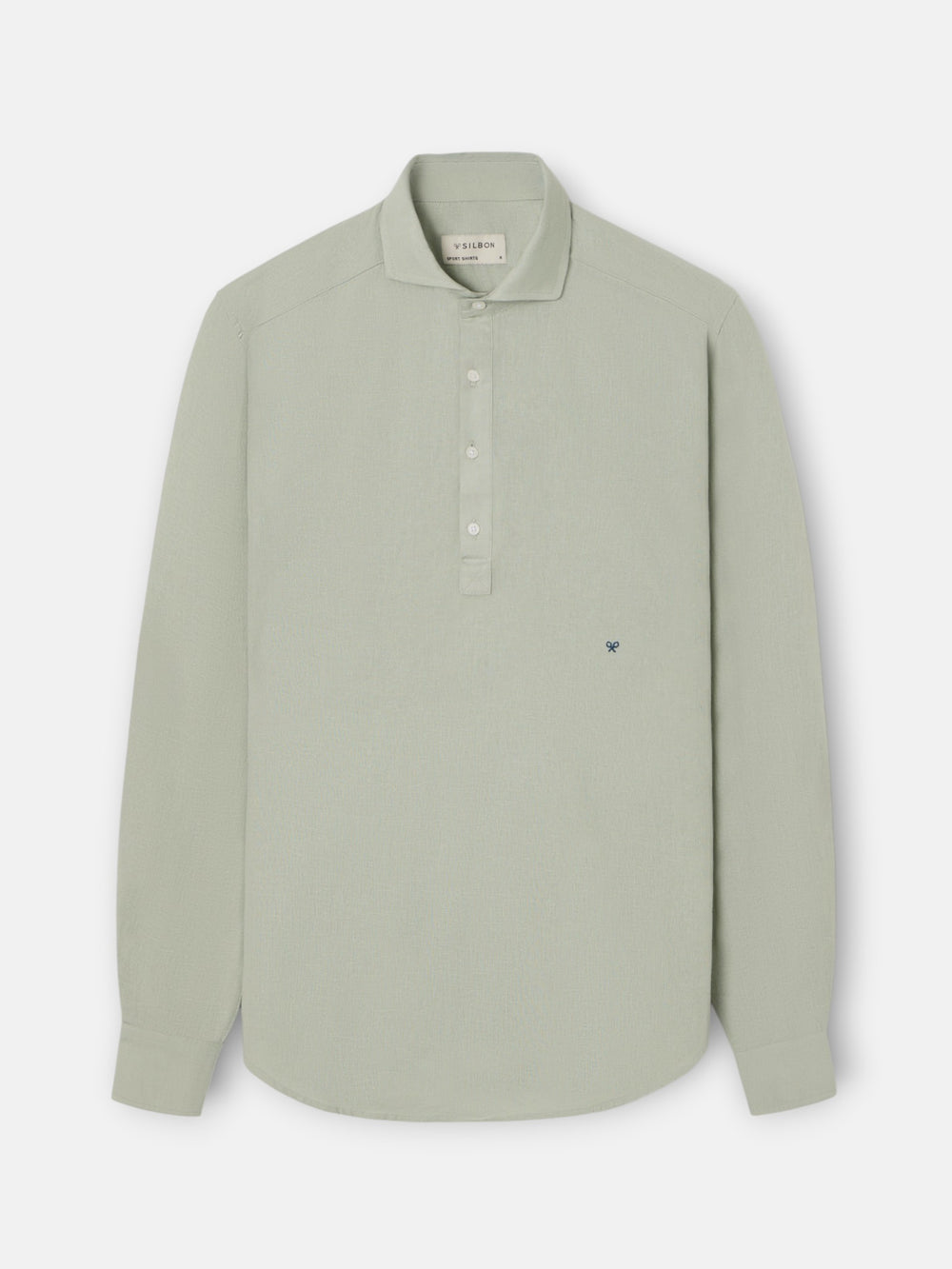 Polera sport lino verde medio