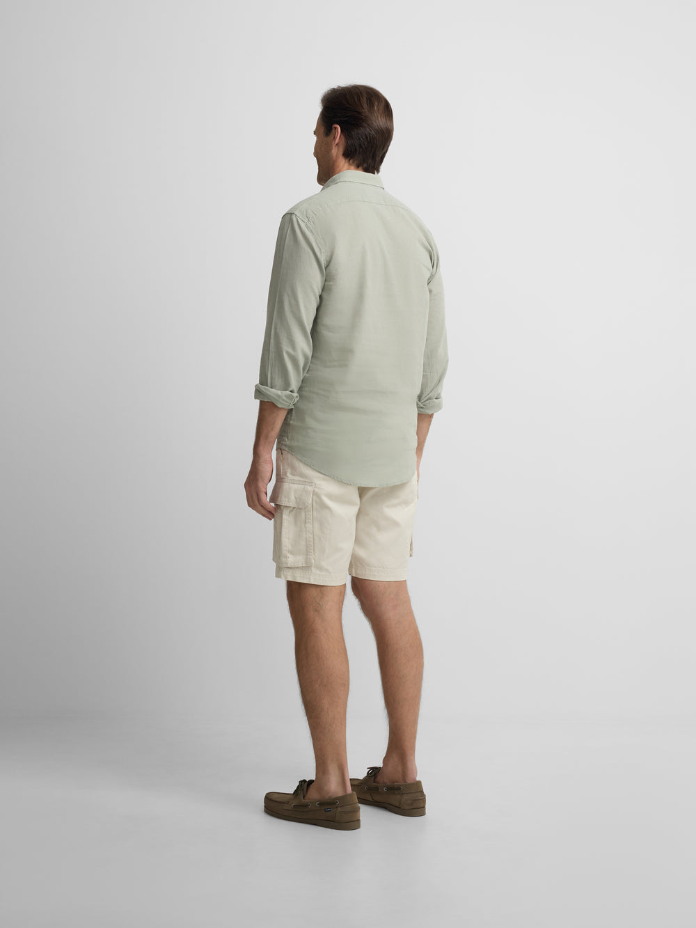 polo de sport en lin vert moyen