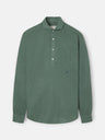 Polera sport lino verde oscuro