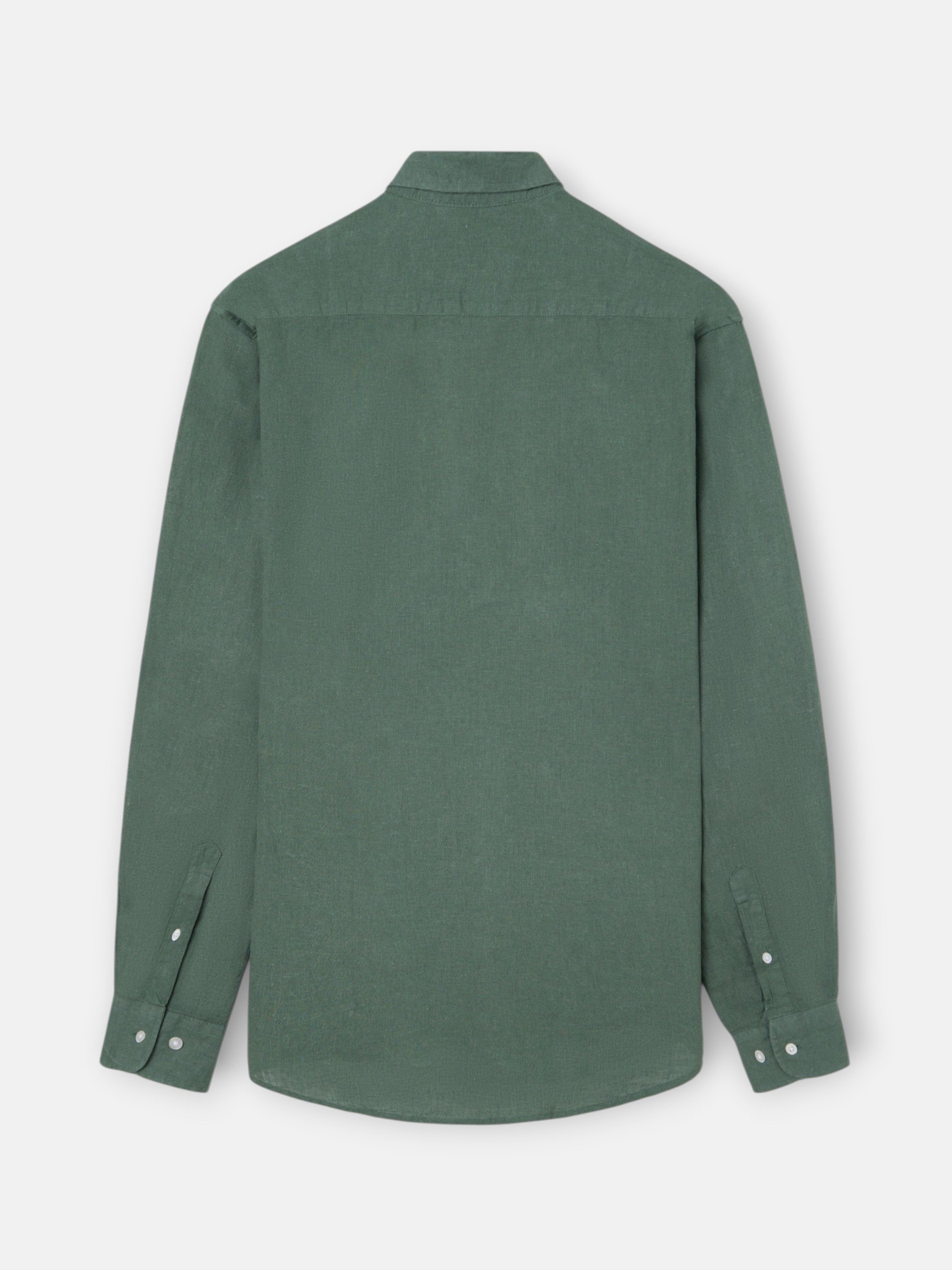 polo de sport en lin vert foncé