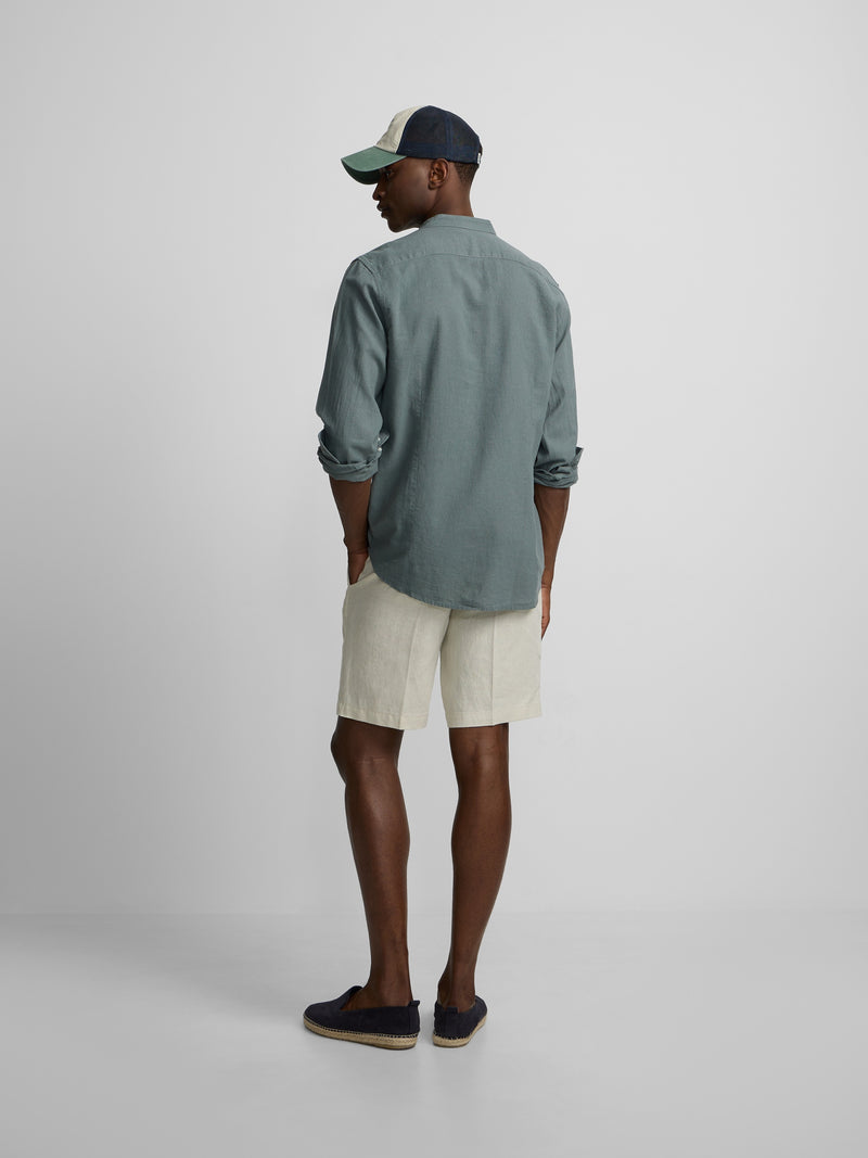 Camisa sport gola mao verde