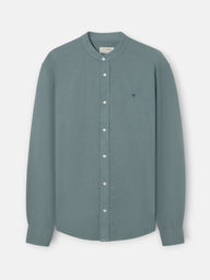Camisa sport cuello mao verde