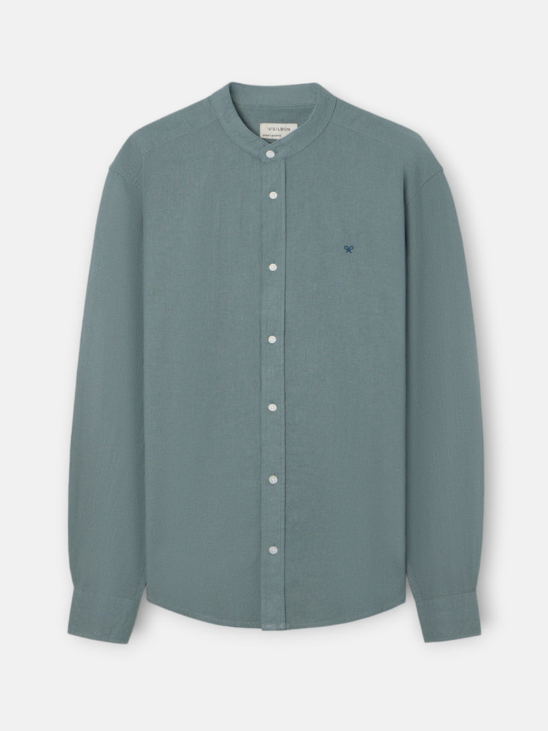 Camisa sport gola mao verde